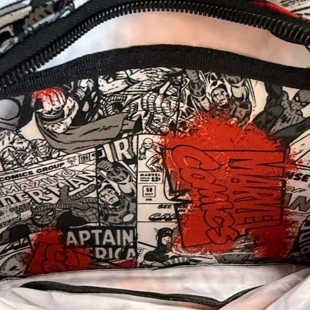 Marvel red white and black backpack
